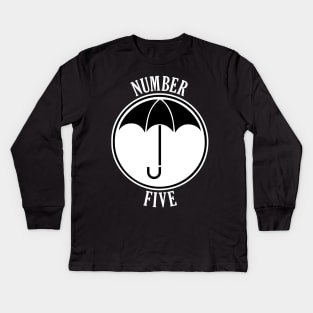 Umbrella Academy - Number Five Kids Long Sleeve T-Shirt